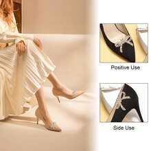 2 pçs/conjunto de presilhas de sapato borboleta, decorações de sapatos com strass de cristal, acessórios elegantes para sapatos de festa de casamento femininos, sapatos destacáveis faça você mesmo