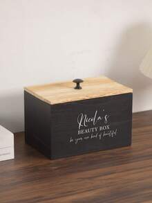 Caja de regalo, caja de regalo para padrinos de boda personalizada y vacía, caja de regalo de madera, caja para padrinos de boda, cajas de regalo de madera, cajas de regalo reempaquetadas, cajas de regalo personalizadas con texto personalizado - Multicolor - Ver 9