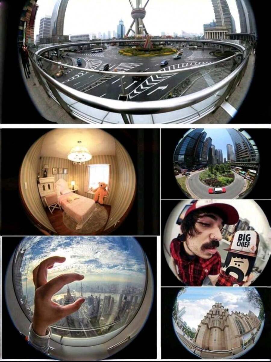 Funny 3 In 1 Fisheye Lens Mobile Phone Lens, Fisheye, Wide-Angle And Macro Selfie Portable Lens Photography, It Is Very Suitable For Macro And Wide -Angle Shooting Props, 1 Set Of 3 -In -1 Filter And Wide -Angle Macroex Fish Eye Light Bulb And External SLR Large Bulb, Ideal Macro And Wide -Angle Props Shooting Toolsgun, Guitar,Halloween,Seafood Boil,Vape,Fish Eye Mirror,Vaip,Nokia - Multicolor - View 1
