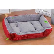 Large Pet House Dog Bed Cat Mat Long Plush Deep Sleeping Warm Soft Small Dog Cushion Calm Beds For Puppy Chihuahua - 8 - 查看 8