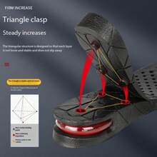1 Pair Of Multi-Layer Removable Invisible Height Increase Insoles, Adjustable Shock Absorbing Unisex Shoe Inserts