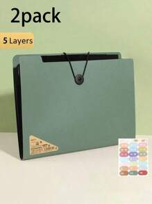 5 Layers A4 File Folder Storage Bag Test Paper Desktop Tool School Stationery Office Supplies. Piano Case With Multiple Layers Of Folders For Office Documents, Maternity Check-Up Materials, Simple And Portable.,Back To School,School Supplies