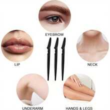 80/60/50/40/30/12pcs Multifunctional Portable Eyebrow Trimmer, Multi-Function Hair Removal Tool, Trimming And Shaping Shaver With Dust-Proof Protective Design Cover, Suitable For Men And Women Facial Hair Removal