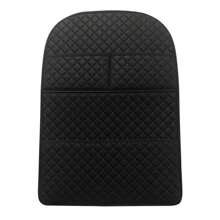 Car Anti Kicks Pad With Organizer Pocket Leather Universal Seat Back Leather Protector Cover Waterproof Backseat Child Kick Mats