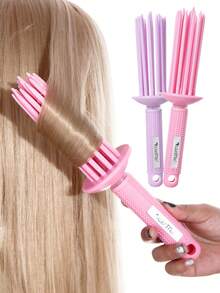 1PC Lược tạo kiểu tóc Air Volume, Lược cuộn xoăn mềm mại cho tóc bồng bềnh và xoăn tự nhiên, Lược nâng chân tóc nhẹ cho phụ nữ, Lược tóc xoăn 17 răng để sấy khô nhanh, Dụng cụ làm tóc chống tĩnh điện cho tiệm làm tóc hoặc sử dụng tại nhà, Lược cuộn uốn tóc để nâng chân tóc và tạo kiểu, Dụng cụ làm tóc chống tĩnh điện nhẹ cho phụ nữ, Lược Air Volume tăng thêm độ bồng bềnh và xoăn tự nhiên - Hồng - Xem 2
