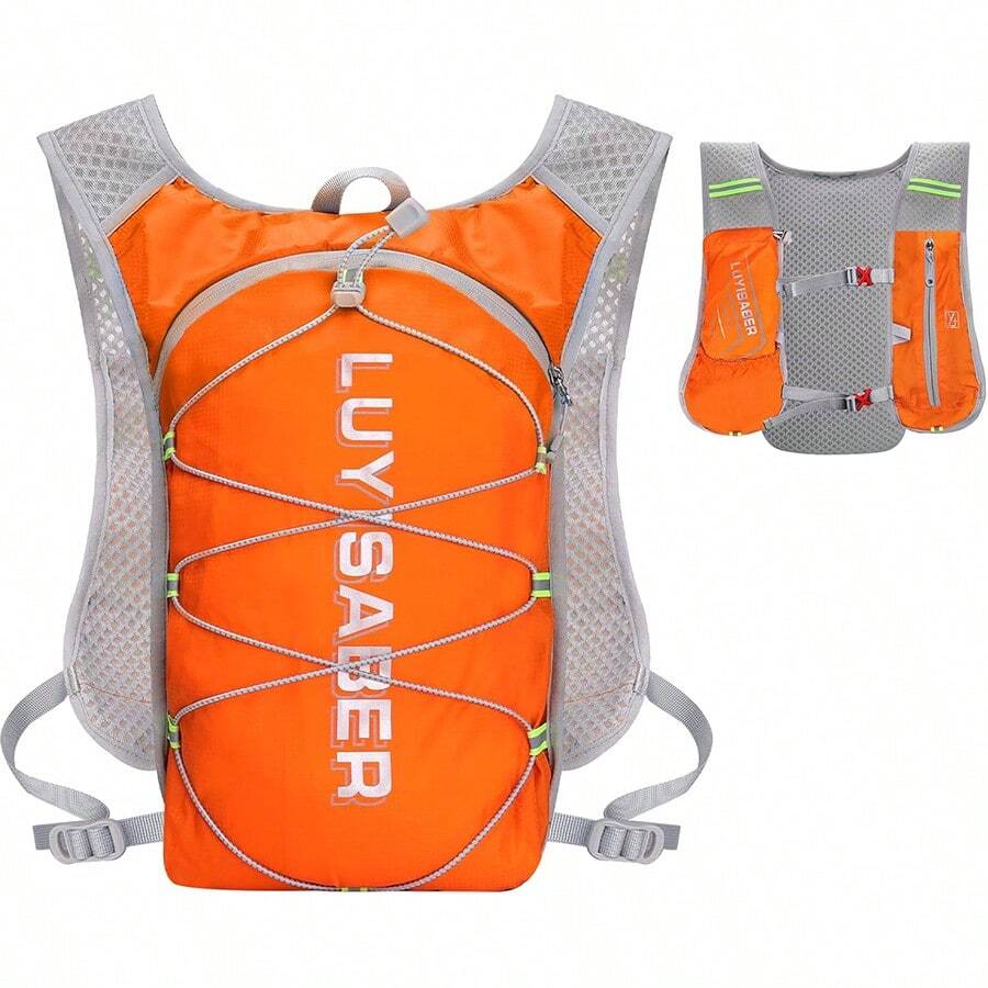 Running Vest Backpack Phone Holder , Reflective Vest For Men And Women,Lightweight Running Hydration Vest Phone Pouch, Durable Running Cycling Camel Hydration Backpack(Without Bladder)