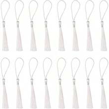 20pcs Miniature Silk Tassel Soft Glossy Handmade Bookmarks With Rope Loop, For Keychain, Earring, Jewelry Making, Memorabilia, Graduation Ceremony, Garment Sewing, Gift Tags DIY Craft Project - Multicolor - View 15