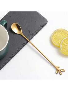 1/4/8/12pcs Stainless Steel Ice Tea Spoons, Long Cocktail Stirrer Spoons Suitable For Home, Kitchen, Restaurant, Hotel,School Supplies