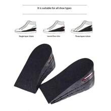 1 Pair Of Multi-Layer Removable Invisible Height Increase Insoles, Adjustable Shock Absorbing Unisex Shoe Inserts