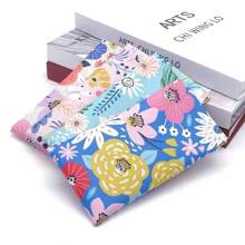 Squeezed Top Sunglasses Case Bohemian, Soft Leather Glasses Case Portable Sunglasses Bag