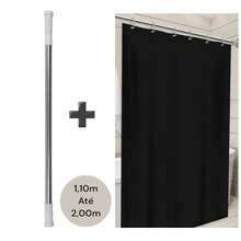 Shower Curtain Rods - 光滑黑色 PVC - 查看 1