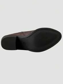 GLOBALWIN Women's The Western Wear Fashion Cowboy Cowgirl Free Birds Country Concert Disco Outfits Low Heel Walking Boots For Ladies Fall Boots Halloween Season - 棕色 - 查看 3