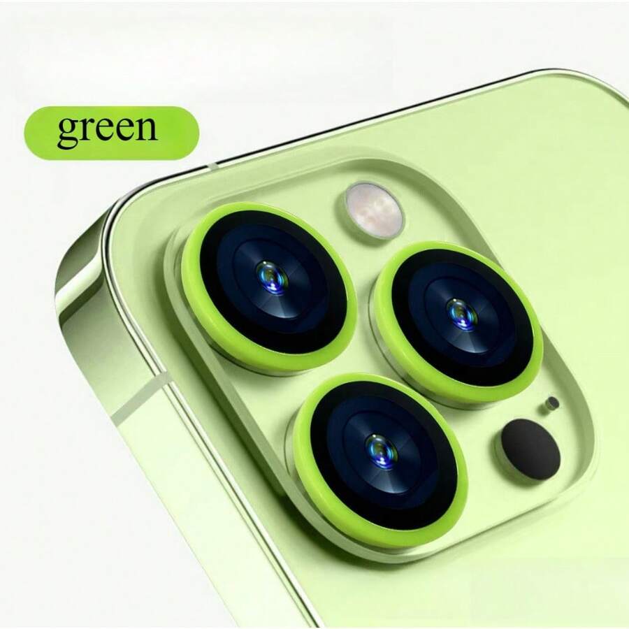 Bộ Hawkeye tương thích với Apple 16 Phim ống kính phát sáng iPhone15 Phim bảo vệ camera HD toàn diện 14 inch Quà tặng sinh nhật, gia đình, bạn bè Hợp kim kim loại có kính cường lực phủ toàn bộ, Bảo vệ ống kính, Phụ kiện điện thoại - màu xanh lá - Xem 1