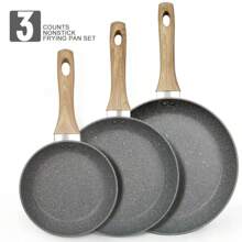 Non Stick Ceramic Cookware Set, Healthy Pot And Flat Bottomed Pot Set, Kitchen Cooking Set, With A Cool Handle To Keep It Cool, Ceramic Non Stick Stew Pot With Lid, White Granite Coating, Free Of PFOS/PFAS