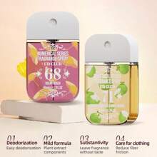 Cinco tipos de spray de fragancia para ropa perfumada, spray refrescante de aire, 1.7 Fl.Oz (50 Ml), sin alcohol, aire fresco, desodorante para ropa, fragancia de flores y frutas, muy adecuado para el dormitorio, la sala de estar, la familia, el Día de San Valentín, fiestas y regalos de festivales