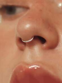 1 Piece/2 Pieces/4 Pieces Of Hypoallergenic 316L Stainless Steel Gold Nose Ring, Inlaid With 5A Grade Zirconia Women's Body Jewelry Nose Ring, Suitable For Multiple Body Piercing Jewelry Gifts Such As Earlobes, Ear Rings, Nose Septum Rings, Perforated Rings, Earrings, Etc.