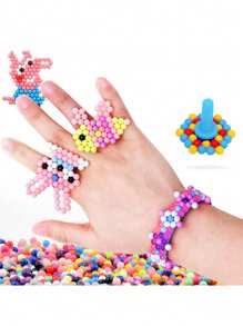 Set di perline d'acqua magiche fai-da-te - Giocattoli creativi fatti a mano per bambini, regali di Natale ideali per bambini e bambine, giocattoli per l'addestramento della concentrazione prescolare, un regalo perfetto, forniture scolastiche, regali per bambini
