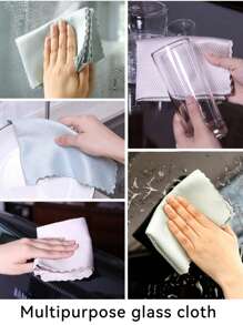 Magische doek, Visschubben glasreinigingsdoek, Magische doek voor het reinigen van glas, Absorbeert water zonder af te geven, Geen watervlekken, Afwasdoek voor keuken en huishouden, Reinigingsdoek voor autospiegels, Autowashanddoek, Reinigingsdoek voor badkamerspiegels, Multifunctioneel