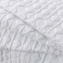 Dark Grey Quilt King Size Bedding Sets With Pillow Shams, Lightweight Soft Bedspread Coverlet, Quilted Blanket Thin Comforter Bed Cover, All Season Spring Summer, 3 Pieces, 104x90 Inches - 白色 - 查看 6