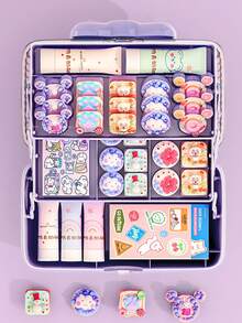 Bow Hair Accessory Organizer Box, Cute Hair Clips, Pins, Jewelry, Makeup Item Dust-Proof Storage Box ,Jewellery Box,Pouch,Makeup Brush Holder,Brush Holder,Perfume Organiser,Pouch Bag - Multicolor - View 8