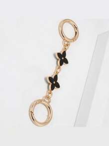 1pc Bag Chain Lengthening Extension Chain Four-Leaf Camellia Adjustable Chain Buckle Tail Chain Goth
