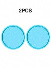 1pc/2PCS Car Cup Coaster, Cup Holder Insert Coasters,Universal Auto Non-Slip Cup Holder Embedded In Ornaments Silicone Coaster, Car Interior Accessories Mat,7cm/2.75 Inch Soft Rubber Pad Set Round Auto Drink Coaster Car Interior Accessories