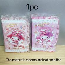 Sanrio 1pc Sanrio Kuromi A7 Lace Magnetic Notebook, Melody Hot Stamping PU Notebook, Random Style School Supplies, Back To School