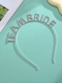 1 件银色头带单身派对装饰水钻伴娘头带适用于新娘送礼会、单身派对、婚礼