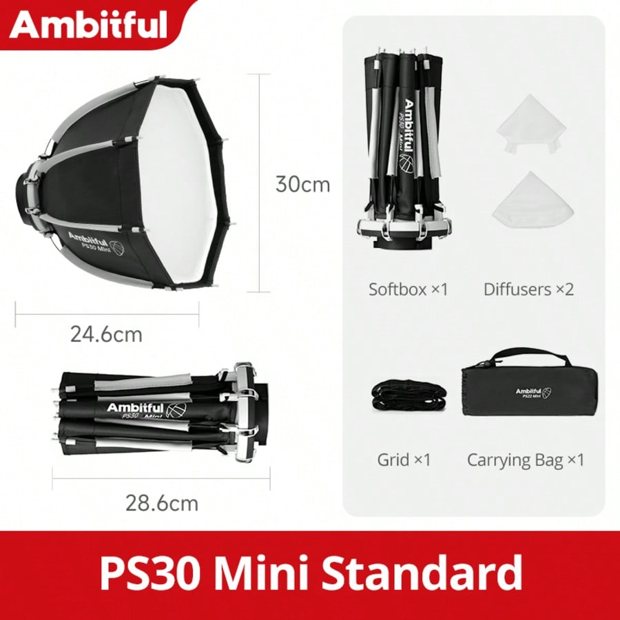 Octagonal mini softbox
