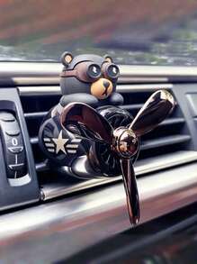 Cartoon Propeller Pilot Car Aromatherapy, Car Air Outlet Small Airplane Aromatherapy, Car Air Freshener, Aromatherapy Diffuser, Decorative Perfume Fan, Car Ornaments, Perfume Deodorant, Fresh Perfume Decoration, Cute Shape, Car Accessories, Including 2 Pieces Of Air Freshener.