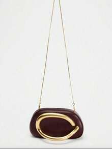 Dedoo Bolsa Clutch de Couro PU Bordô - Ideal para o Dia dos Namorados, Confortável e na Moda, Bolsa Elegante, Opção de Presente Personalizado, Acessório Essencial para 2025, Estilo Distintivo Adequado para Várias Ocasiões, Qualidade Luxuosa, Preço Acessível - Café - Visão 3