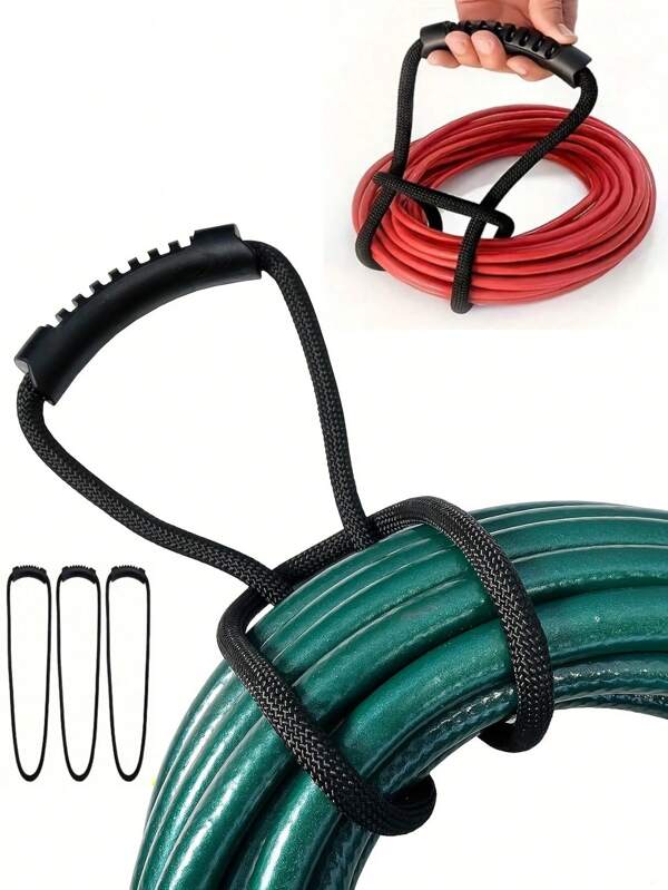22in Heavy-Duty Storage Strap With Easy-Grip Handle - Cord & Hose Organizer, Space-Saving Solution For Home, Garage, Boat, RV & More - Secure, Versatile & Effortless Storage