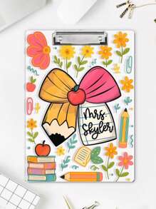 Personalized Teacher Gifts, Custom Acrylic Clipboard With Teacher Name, Elements Teacher Clipboard, Back To School Teacher Appreciation Gift,School Supplies