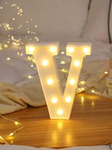 1pc Letter Lights For Holiday Party Decor, Children's Room Decor, 26-Piece English Alphabet & Numbers LED Decorative Light, BABY Anniversary, 6.3inch/16CM, Birthday Decoration And Gift, Holiday Decor And Party, Wedding Decoration, Home Bedroom Decor, Living Room/Gathering Decor, Camping, Warm White Lighting