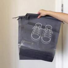 Juego de 10/20 bolsas de zapatos de poliéster con ventana transparente - Organizador de almacenamiento de zapatos transpirable a prueba de polvo para empacar y proteger durante los viajes
