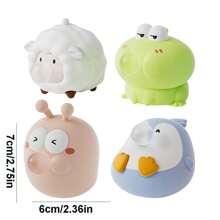 1/2/4/12PCS Cute Squish Fidget Toys, Squeeze Toys Pop Up, Animal Spit Bubbles Stress Relief Toy, Squishies Toys For Kids And Adults, Party Favors, Goodie Bag Stuffers And Stocking Stuffers