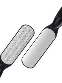 1pc Double-Sided Foot Dead Skin Removal Tool Foot Callus Grinder Exfoliating Tool - Black - View 2