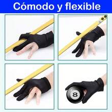 40 guantes individuales para limpieza y mantenimiento de mantel de spandex para mesa de billar. - Negro - Ver 4