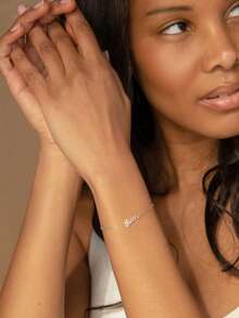 Personalised Custom Name Necklaces For Women Fashion Jewelry Stainless Steel Nameplate Pendants Necklace Best Friend Gifts - Multicolor - View 5