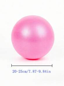 1pc 25cm Anti-Burst Yoga Ball, Thick Matte Finish Exercise Ball For Pilates, Gym Workout - Multicolor - View 3