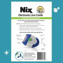 Nix Electronic Lice Comb Instantly Kills Lice And Eggs And Oves From Hair