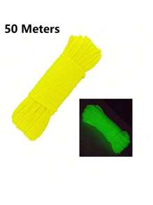 10/100m/Pieza Cordón multicolor arcoíris de 7 hebras que brilla en la oscuridad de 4mm, adecuado para uso múltiple al aire libre, emergencia de supervivencia, cuerda de paracaídas, trenzado de pulseras, camping, picnic, tendedero, correa para mascotas, duradero hilo DIY
