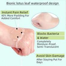 Hydrocolloid Blister Bandages For Feet PARWART 34 Pcs Variety Pack Waterproof Moleskin For Blisters Used For Blister Prevention And Healing For Toe Heel Foot Hands Feet No Foreign Body Sensation