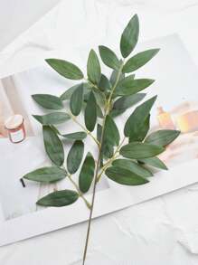 2PCS/4PCS/8PCS Green Leaf Artificial Silk Green Bamboo Leaf DIY Wedding Arched Bouquet Filling Table Center Decoration Home Interior Decoration