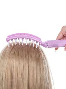 3pcs Air Volume Hair Styling Comb, Curly Hair BrushFluffy,2 In 1 Shampoo Brush,Curling Roll Brush For Natural Volume & Curls, Lightweight Root Lift Comb For Women Girls, 17-Tooth Curly Hair Brush For Quick Blow Drying, Anti-Static Hair Tool For Salon Or Home Use,Hair Curling Roll Brush For Root Lift & Styling, Lightweight Anti-Static Hair Tool For Women Girls, Air Volume Comb Adds Bounce & Natural Curl