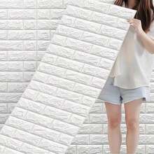 1 Roll 5m 3D Foam Wall Sticker With Brick Pattern Design, Peel-And-Stick Wallpaper, 13.79 Inches X 196.85 Inches, Suitable For Living Room, Bathroom, Kitchen, Bedroom Home Decoration, Bathroom Wall Sticker, Kitchen Decor, Easy-To-Install Tiles.