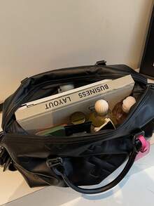 Túi du lịch thời trang bằng da PU mềm mại, dung tích lớn, có ngăn đựng đồ khô và ướt riêng biệt, túi xách tay đa năng, túi xách tay lên máy bay, vật dụng thiết yếu cho các bà mẹ, phù hợp cho học sinh, trường học, sân bay, bệnh viện, phòng tập thể dục, các chuyến đi cuối tuần, du lịch, leo núi, cắm trại, quà tặng sinh nhật, quà tặng ngày lễ, ba lô, túi đựng đồ dùng học tập. - Nhiều màu - Xem 9