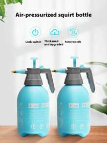 1pc 2L/3L, 67.64oz/101.45oz Watering Can, Adjustable Nozzle Garden Sprayer Bottle, Heavy Duty Anti-Drop Pressure Spray Bottle With Graduated Scale For Outdoor Gardening, Car Wash, Surface Disinfection