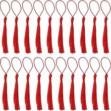 20pcs Miniature Silk Tassel Soft Glossy Handmade Bookmarks With Rope Loop, For Keychain, Earring, Jewelry Making, Memorabilia, Graduation Ceremony, Garment Sewing, Gift Tags DIY Craft Project - Multicolor - View 11