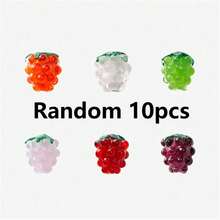 5/10/15 Pcs Handmade Glass Raspberry Beads - Jewelry Accessory For DIY Bracelets, Earrings And Pendants - Fashion Decorative Beads - No Metal, Solid Glass - Glazed Raspberry - View 21